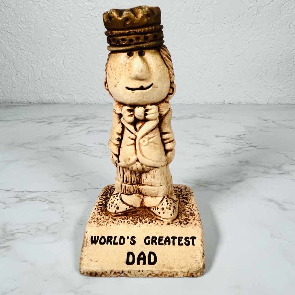 Vintage "World's Greatest Dad" Figurine